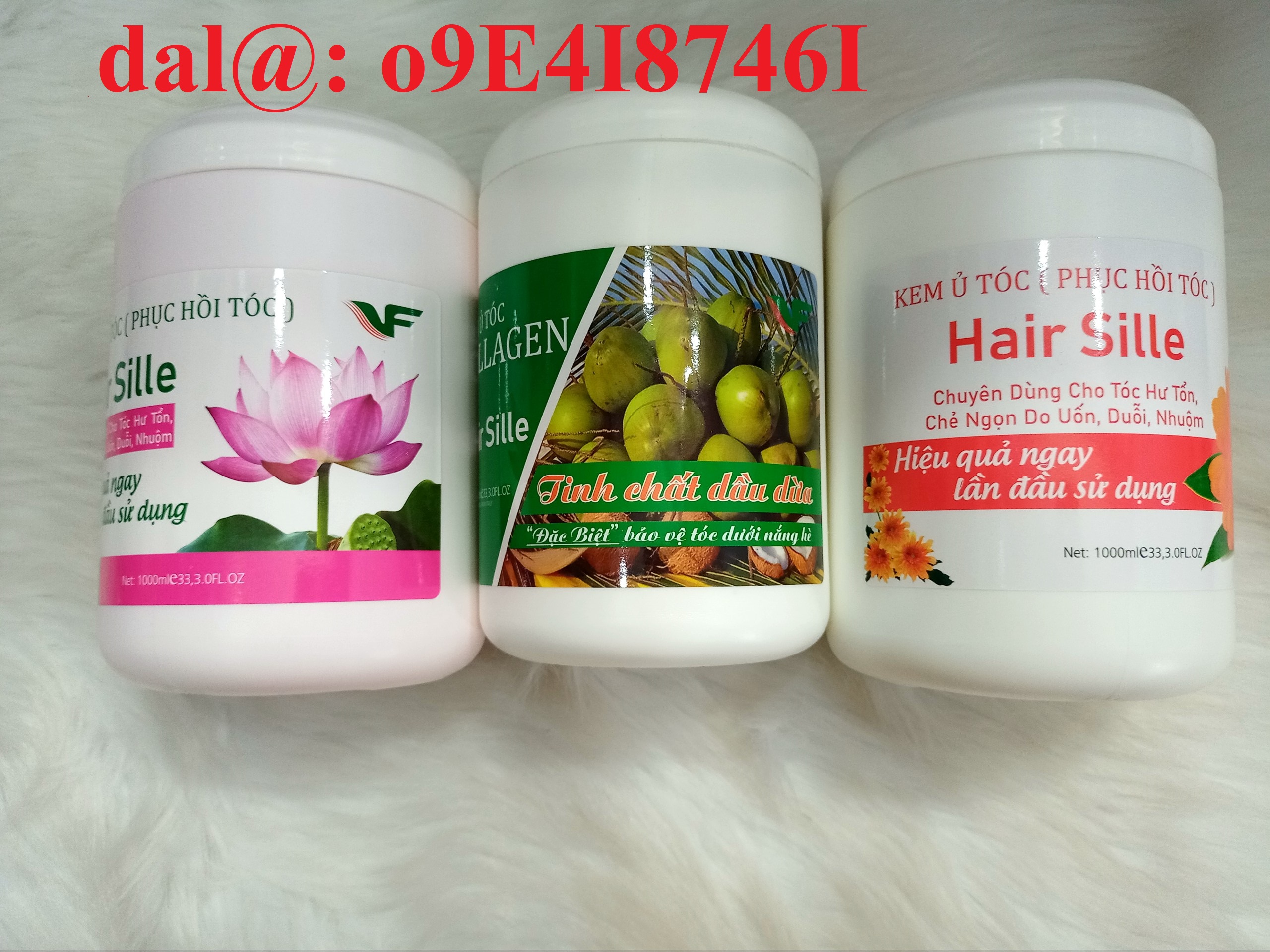 Kem hấp ủ tóc, phục hồi tóc Hair Sille 1000ml