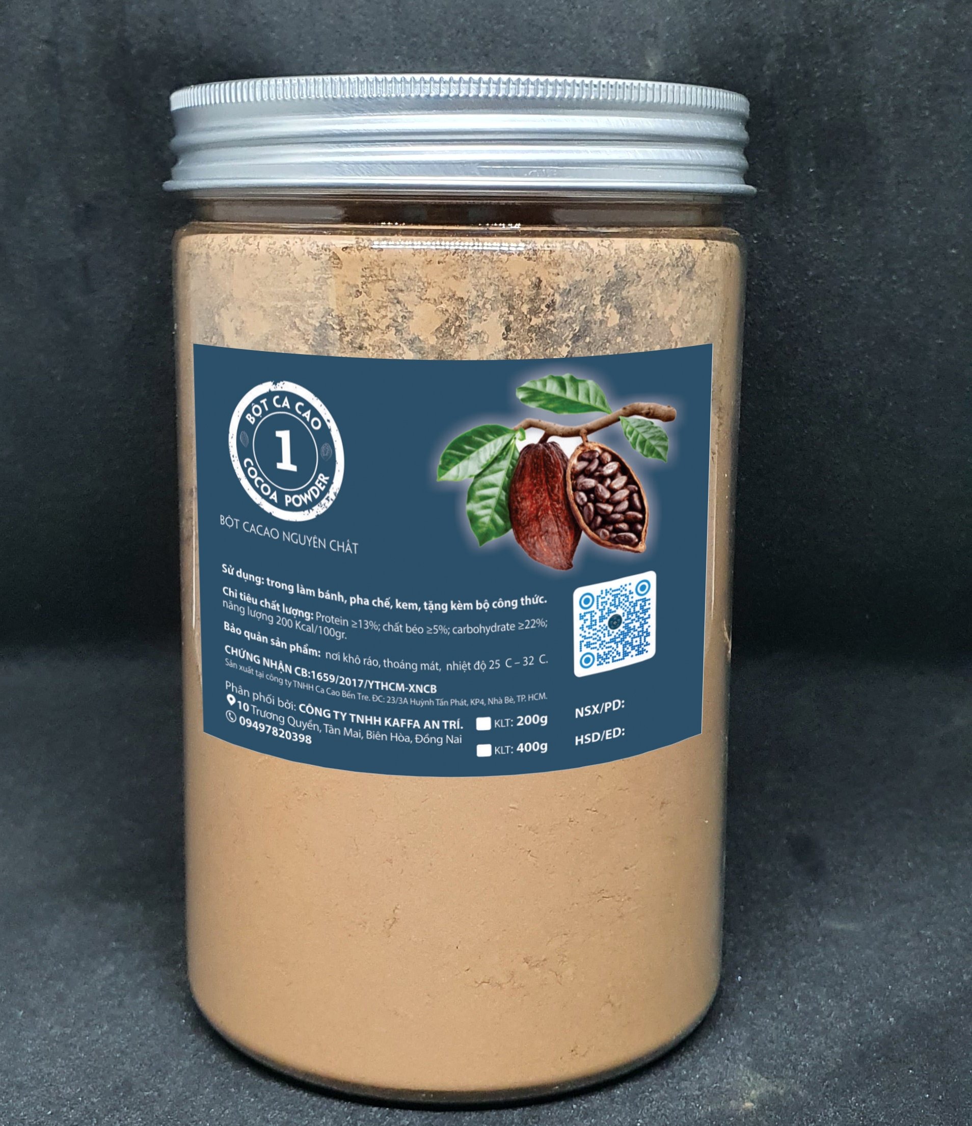 Bột Cacao Nguyên Chất 400gr