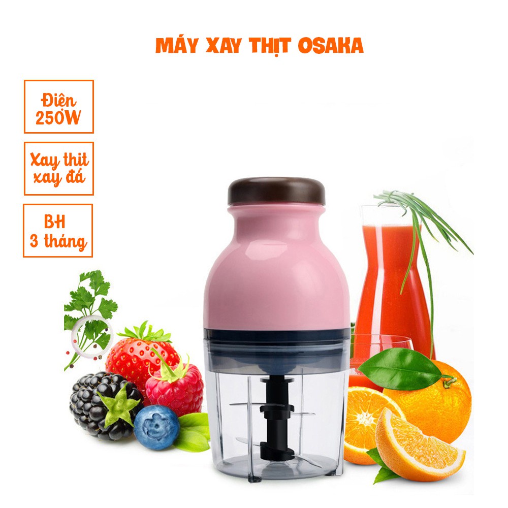 Máy xay thịt, Máy xay sinh tố mini Osaka, Máy xay đa năng thiết kế nhỏ gọn đẹp mắt ,giúp bạn dễ dàng chế biến các món ăn yêu thích cho gia đình