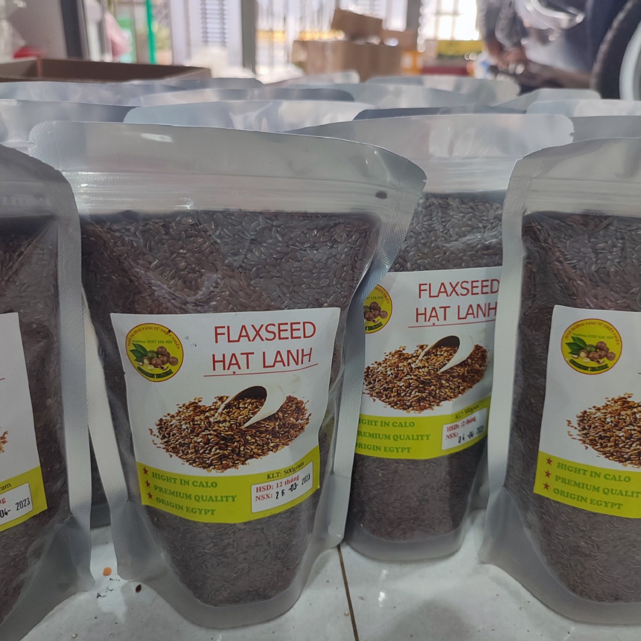 Hạt Lanh Nâu Hữu Cơ Không Biến Đổi Gen
