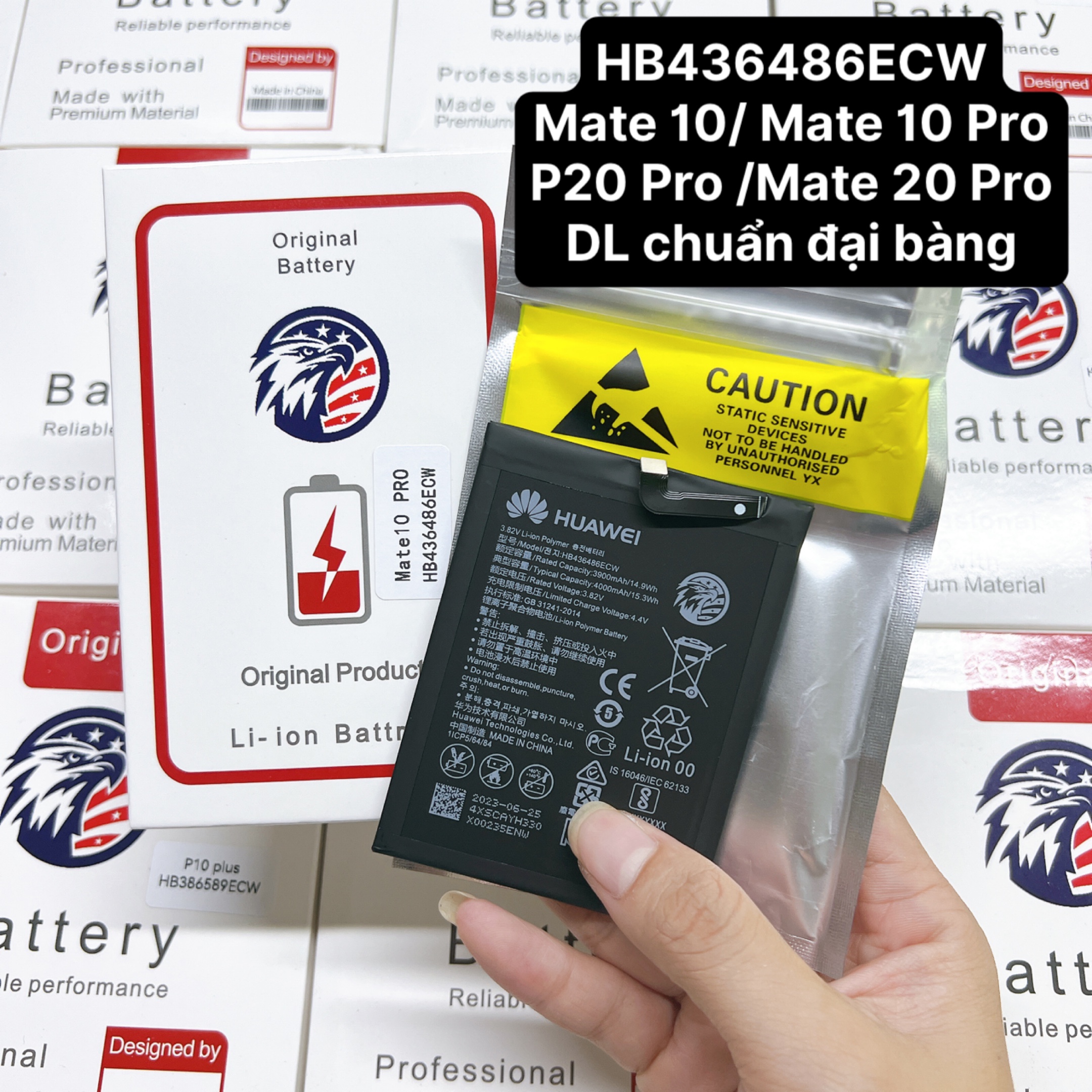 Battery Huawei Mate 10 / Mate 10 Pro/Something pro/mate 20 Pro standard capacity-3 months warranty