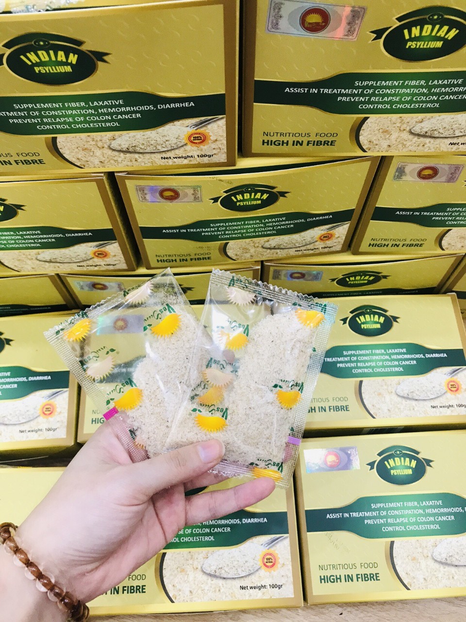 Vỏ Hạt Mã Đề Psyllium Ấn Độ Hộp 100gr