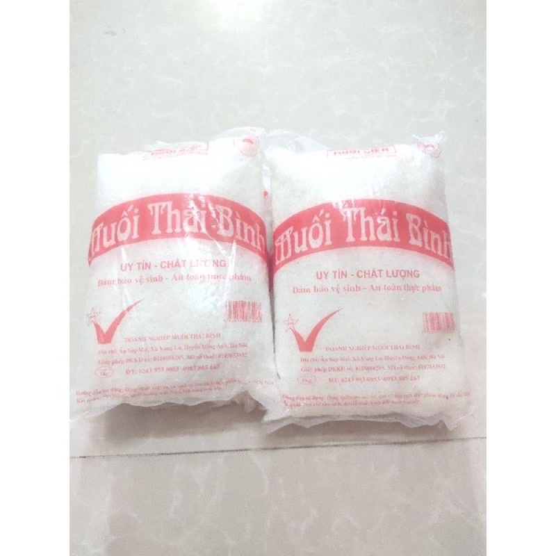 1kg Muối sạch thái bình, muối hạt