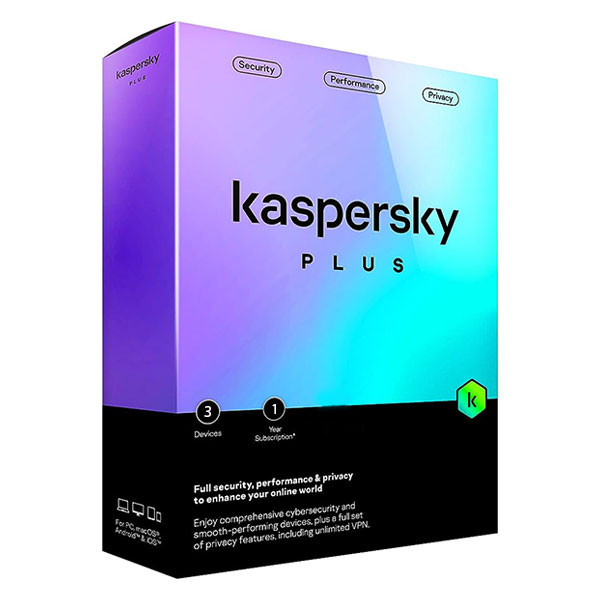Phần mềm diêt virus Kaspesky Plus dùng cho 3 máy tính-hàng Nam Trường Sơn full box