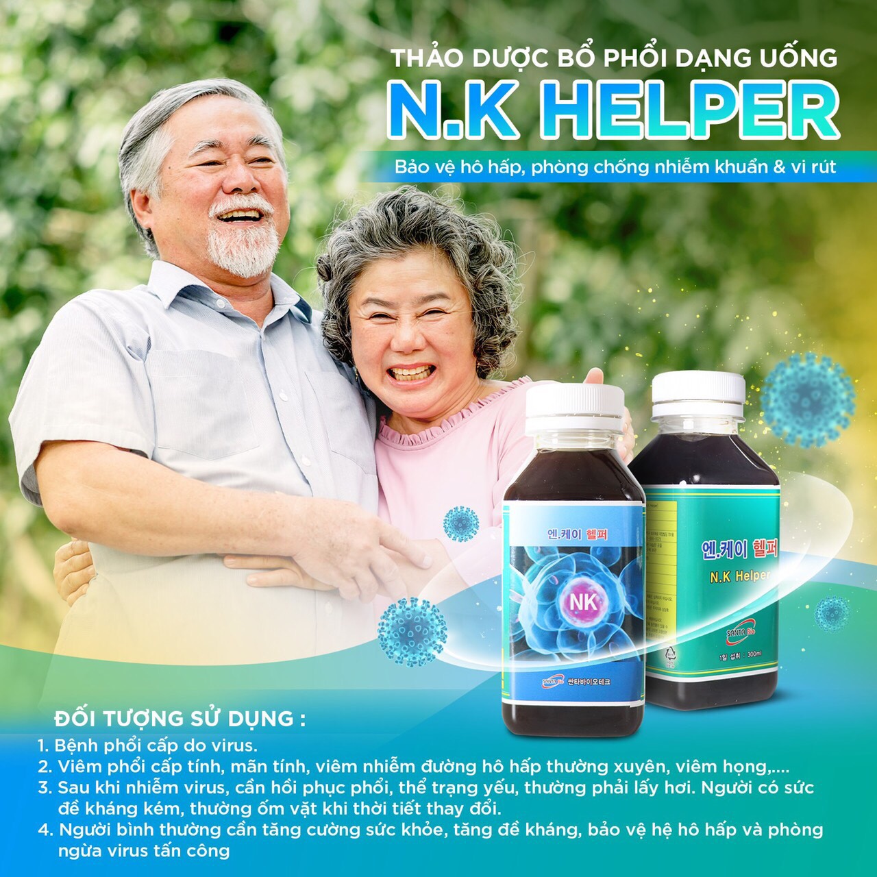 Thảo dược bổ phổi Nk helper 300ml dạng uống