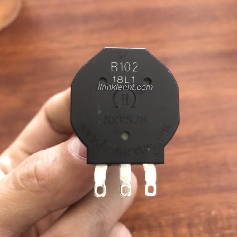 Linh kiện chiết áp máy hàn rvs28p-b102 b102k 2w/1k 3 chân mới
