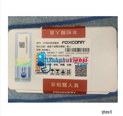 PIN DÀNH CHO IPHONE 6 ZIN FOXCONN