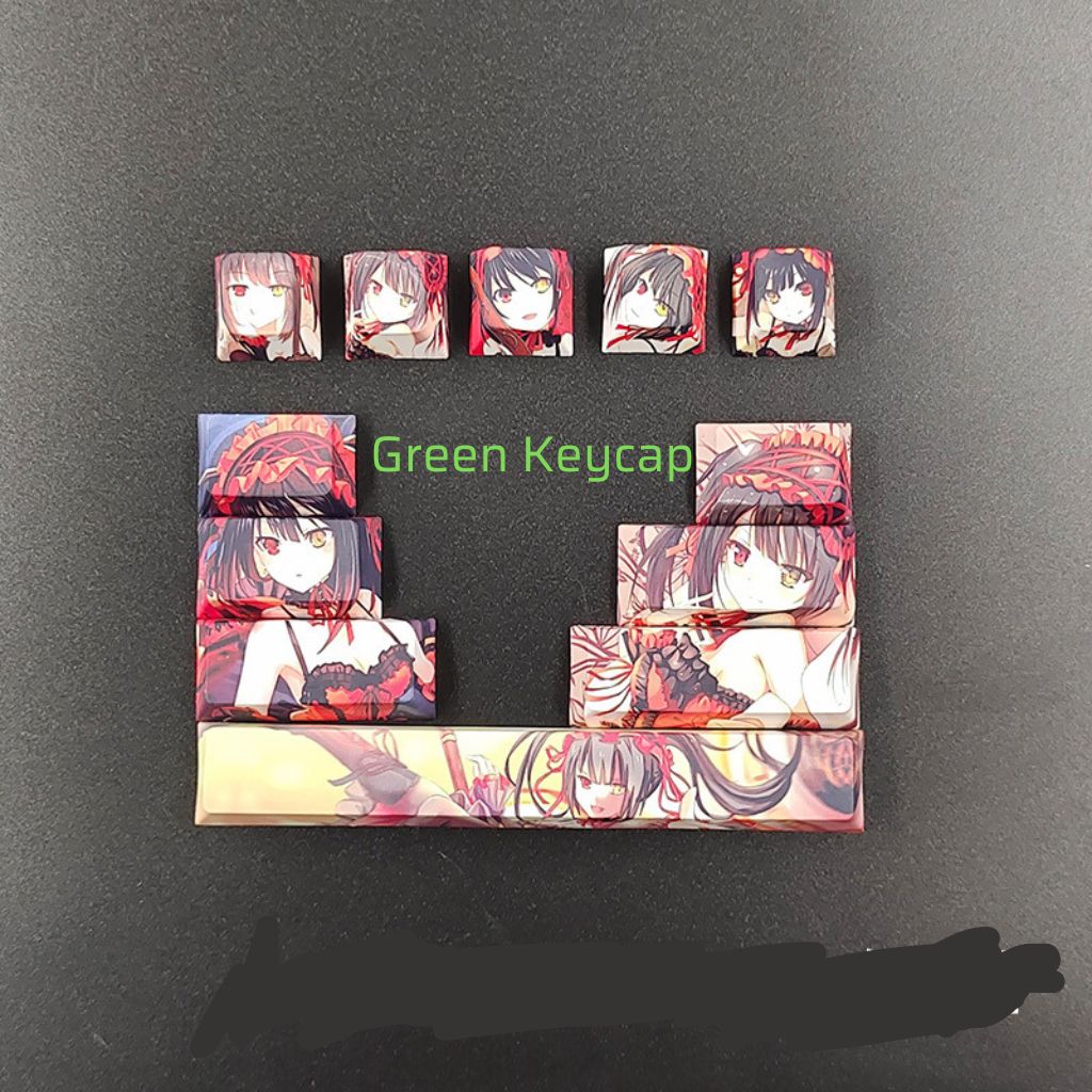 8 mẫu combo 12 nút keycaps Anime nhựa PBT profle cherry