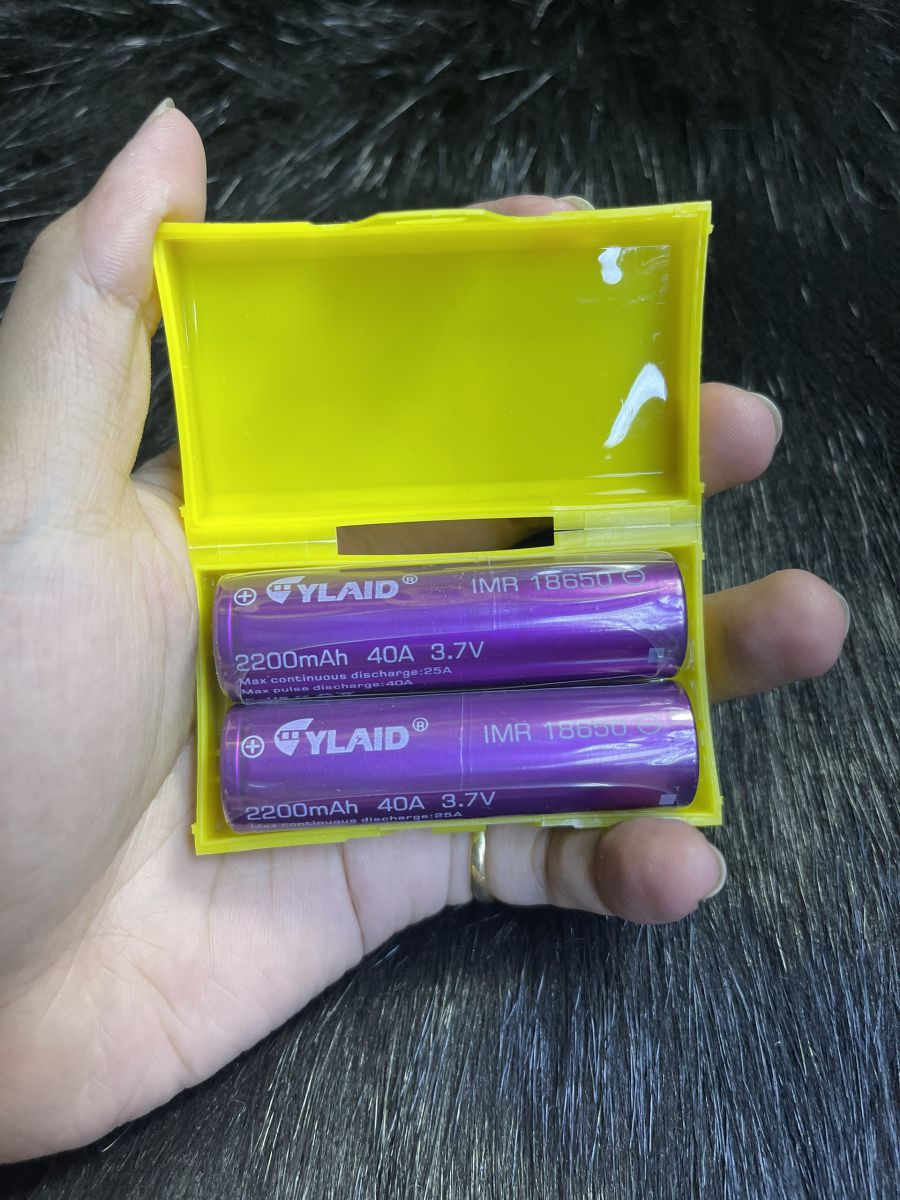 ( 1 viên ) Pin sạc 18650 Cylaid 2200mAh 40A 3.7V ( Pin tím )