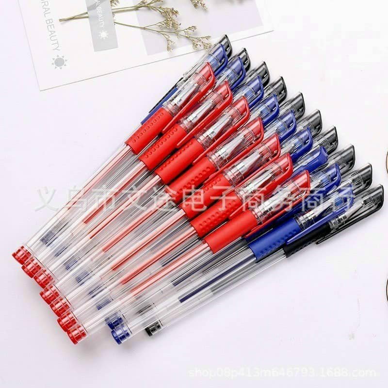 BON001 - Sét 100 bút bi nước mực xanh