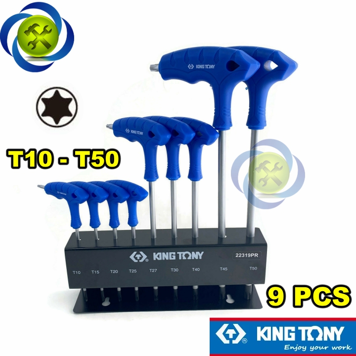 Bộ lục giác sao chữ t kingtony 22319pr 9 cây có đế sắt
