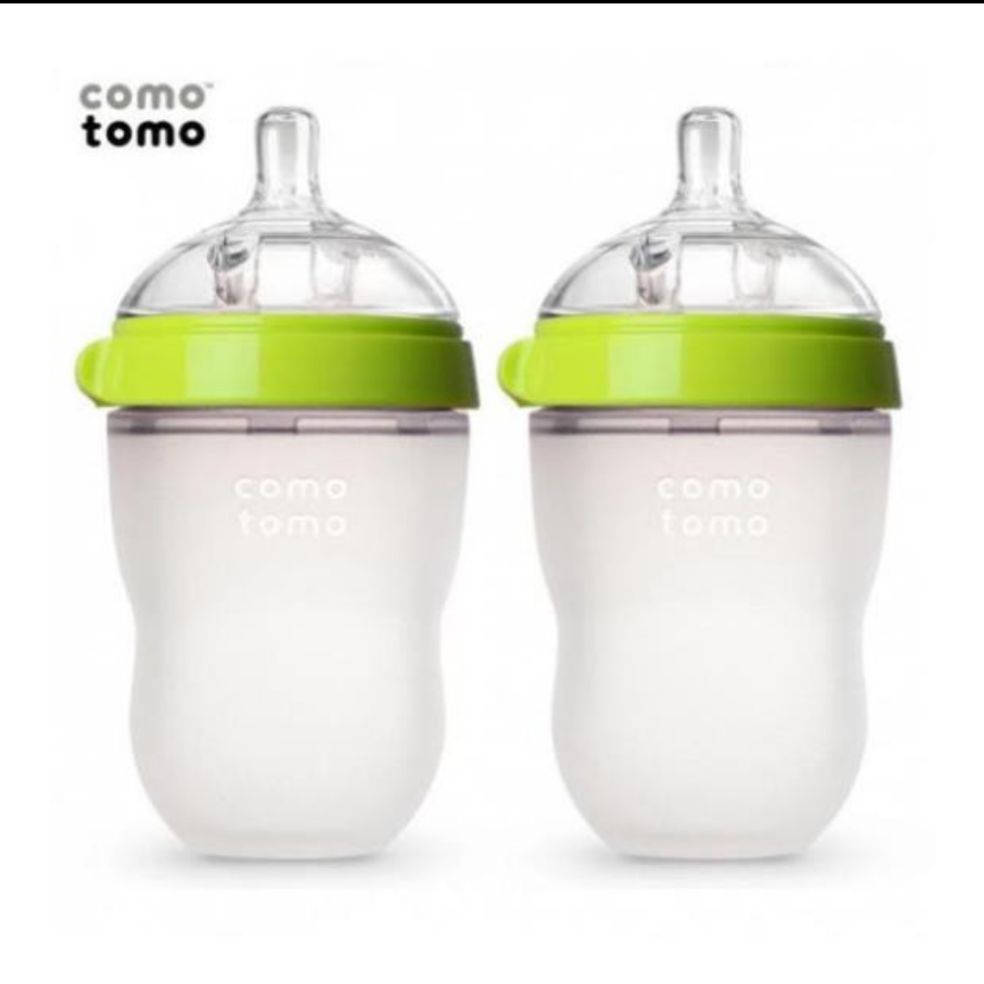 Bộ 2 bình sữa comotomo chính hãng 250ml đủ 2 màu cho bé