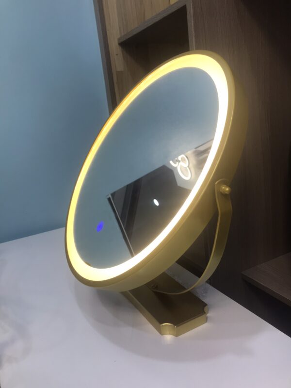 Gương trang điểm tròn có đèn led 50cm