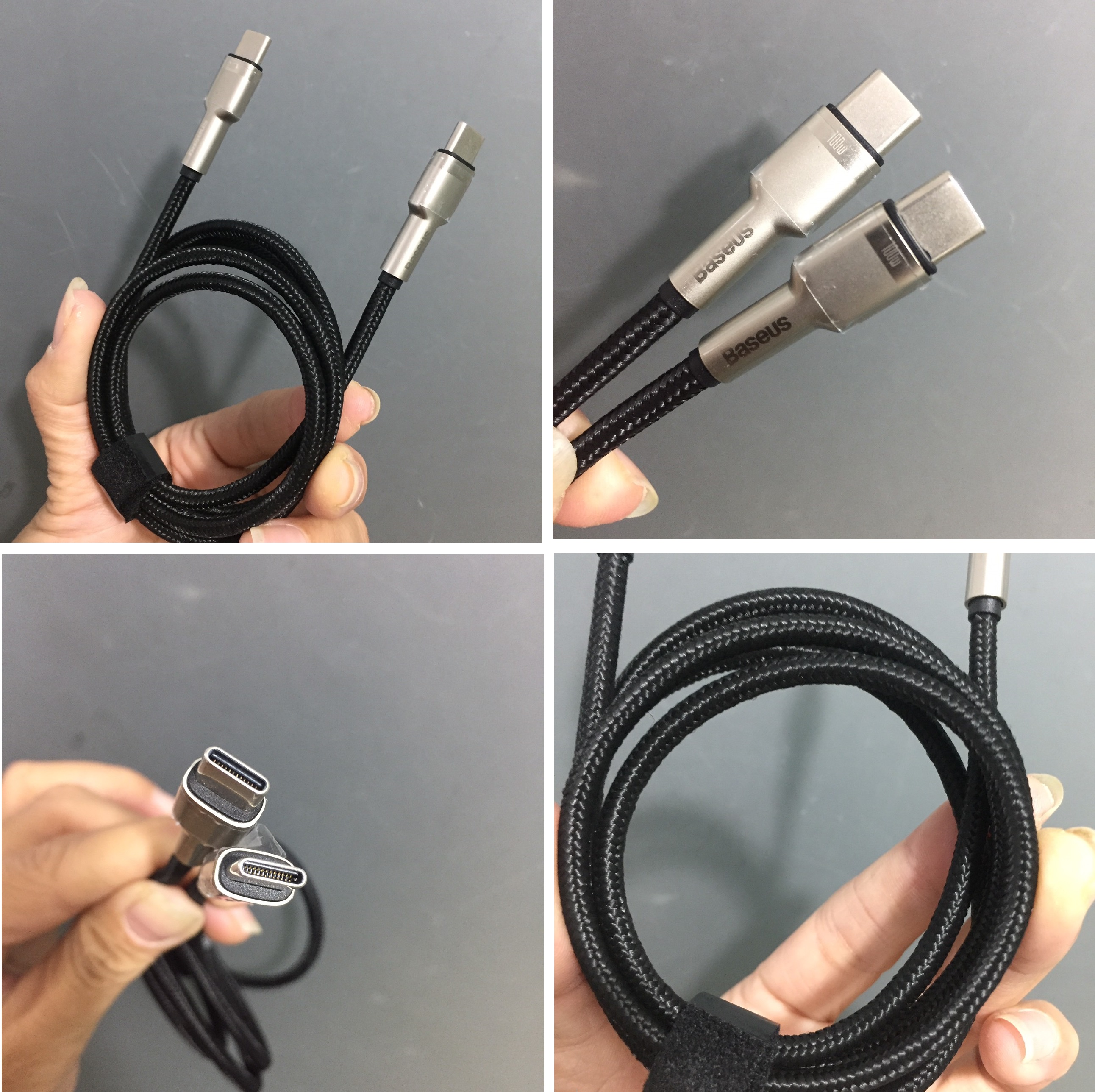Cáp sạc C to C 100W Baseus Cafule Series Metal Data Cable (1m/ 2m)