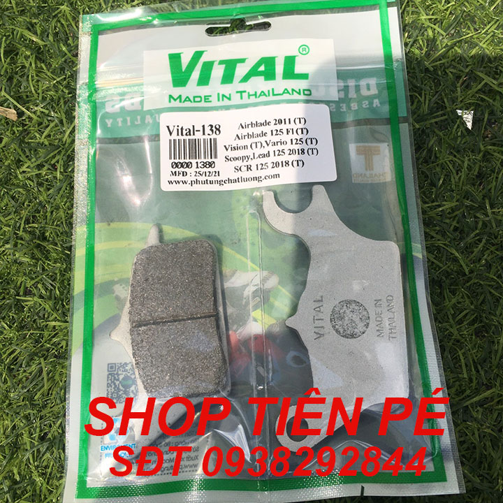 Bố thắng trước đĩa vison 2018 hàng cao cấp