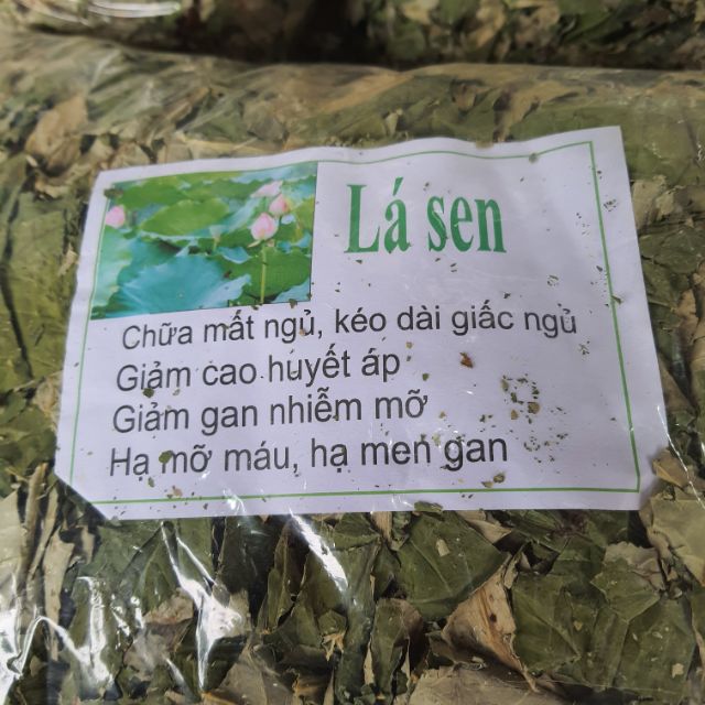 1kg lá sen khô thảo dược