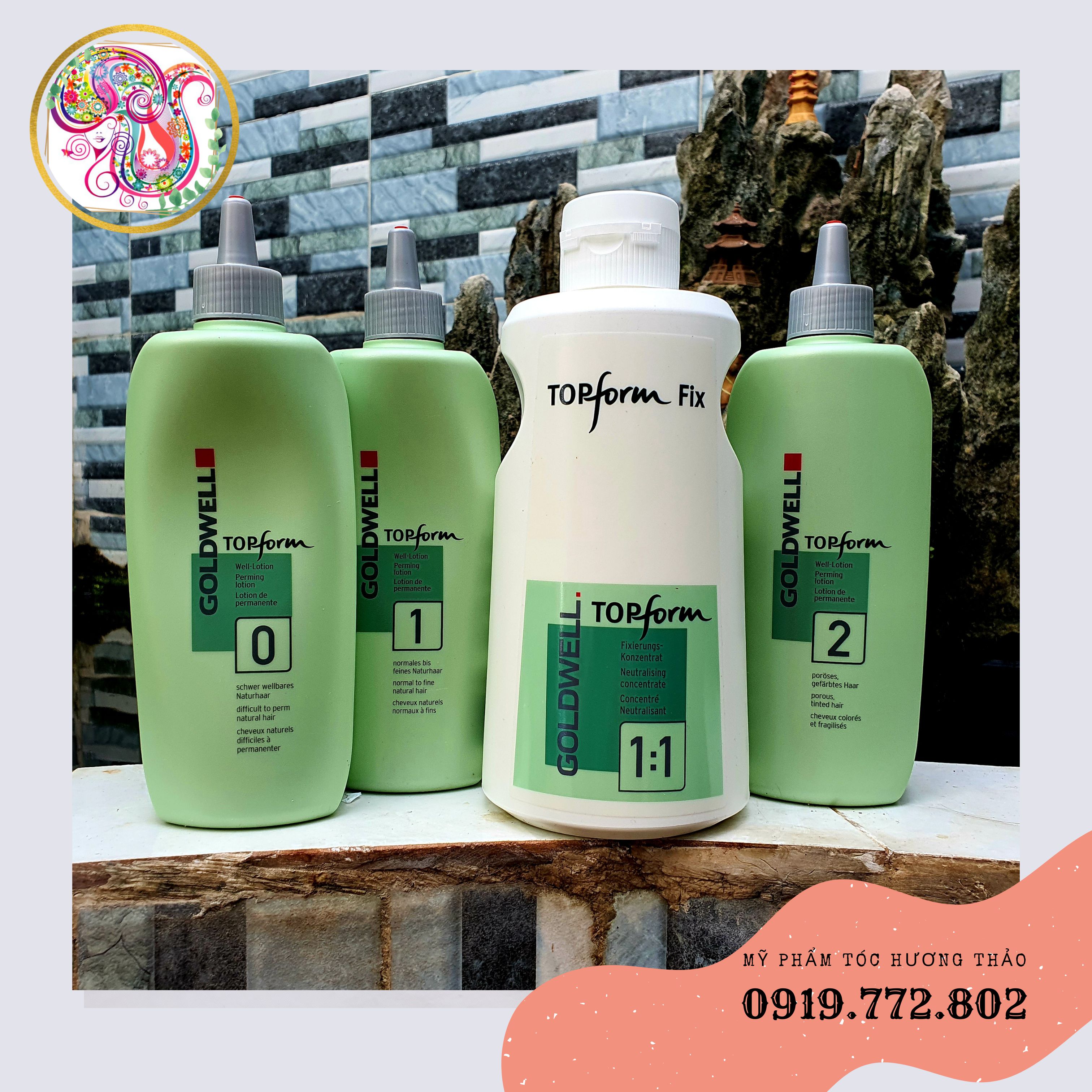 (CÓ BÁN LẺ) Cặp uốn lạnh GOLDWELL TOPFORM 500ml+ 1000ml