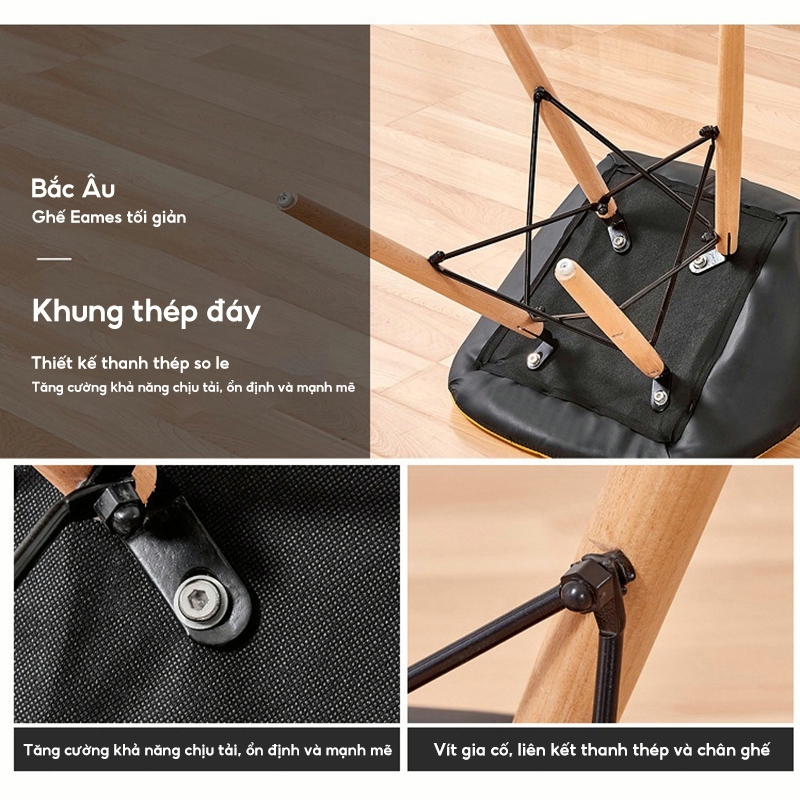 Ghế EAMES đệm cách điệu, Ghế cánh bướm (HÀNG XUẤT KHẨU 100%)