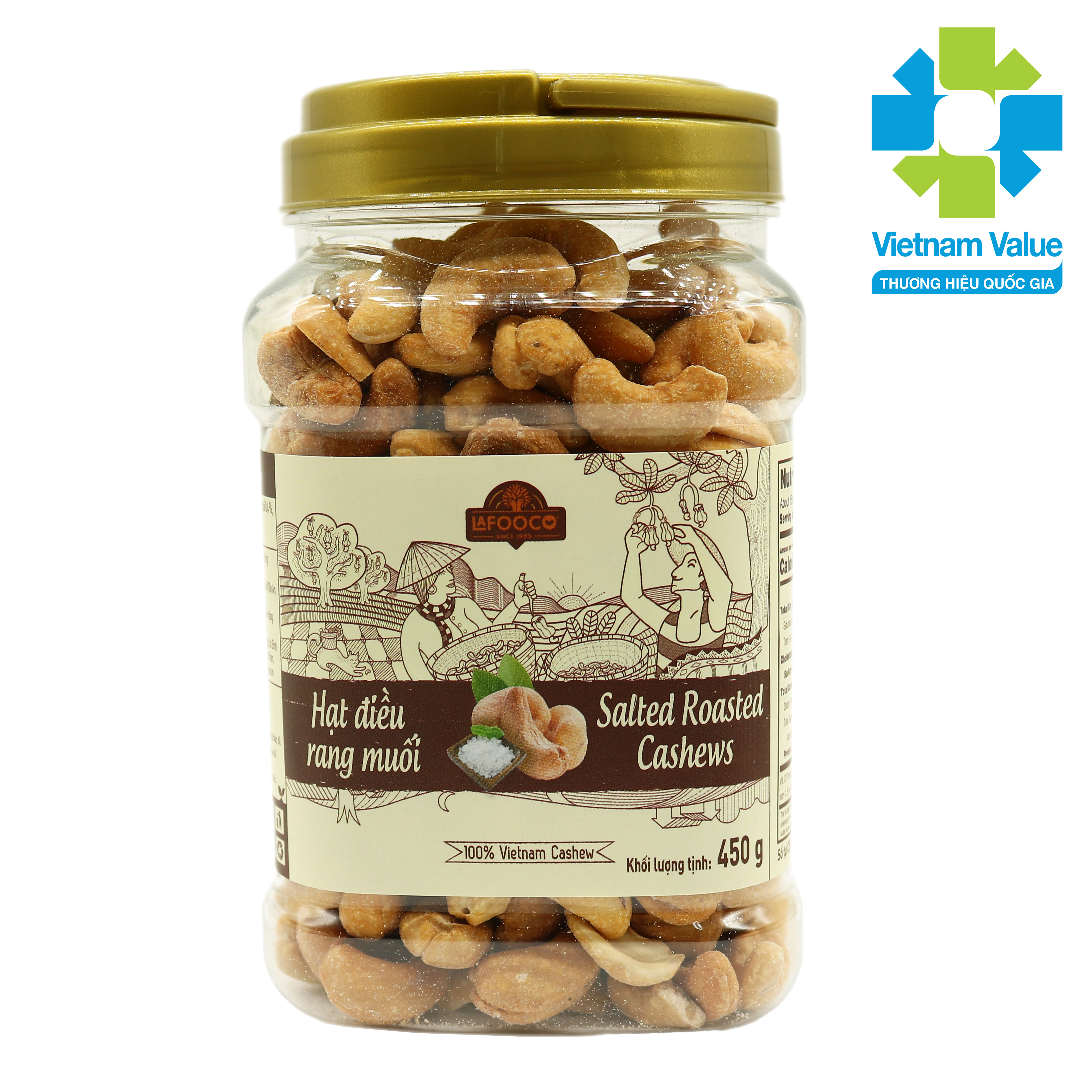 Salted Roasted Cashew nuts LAFOOCO 450g