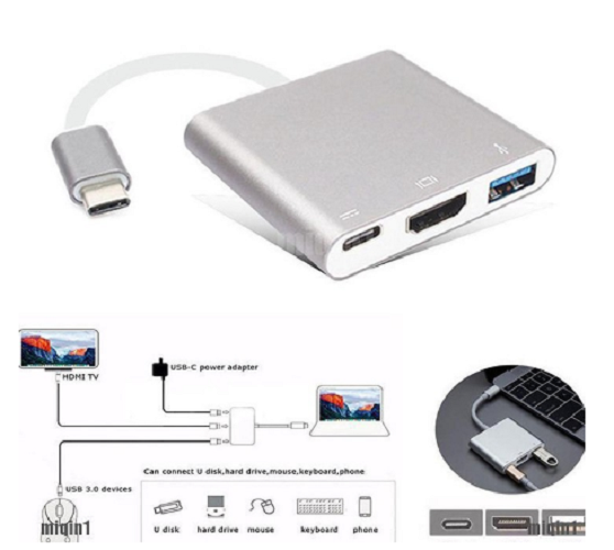 Cáp Chuyển Type-C to USB 3.0 / HDMI / Type-C. Cáp chuyển Type-C ra USB 3.0, HDMI, Type-C