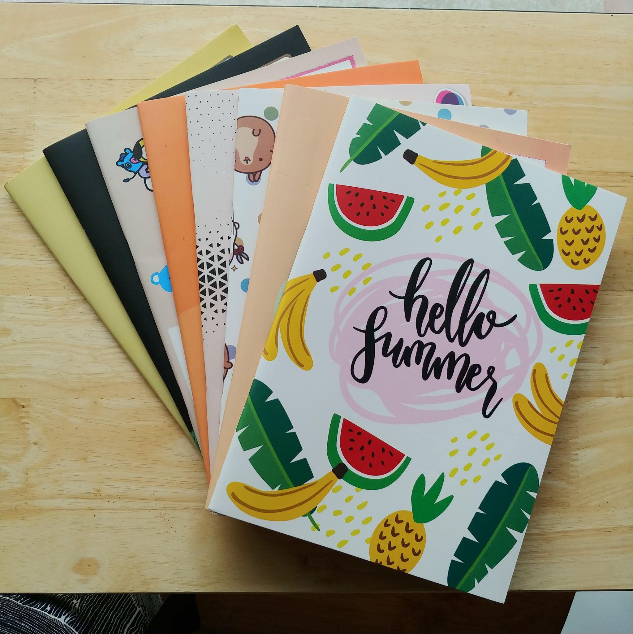 6 vở Hello Summer khổ 17x24cm