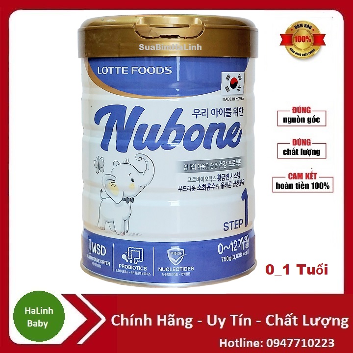 Sữa Bột Nubone Plus+ 750gr (Date 2026)