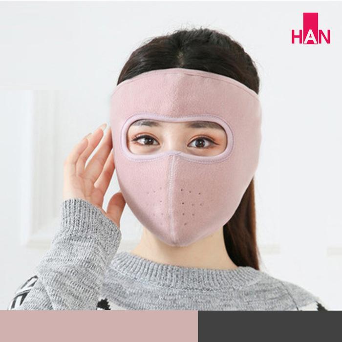 Khẩu trang ninja vải lót nỉ che kín mặt trán chống nắng chống bụi nhiều màu thích hợp cho cả nam và nữ - Khau trang ninja lot ni che kin mat tran chong nang chong bui