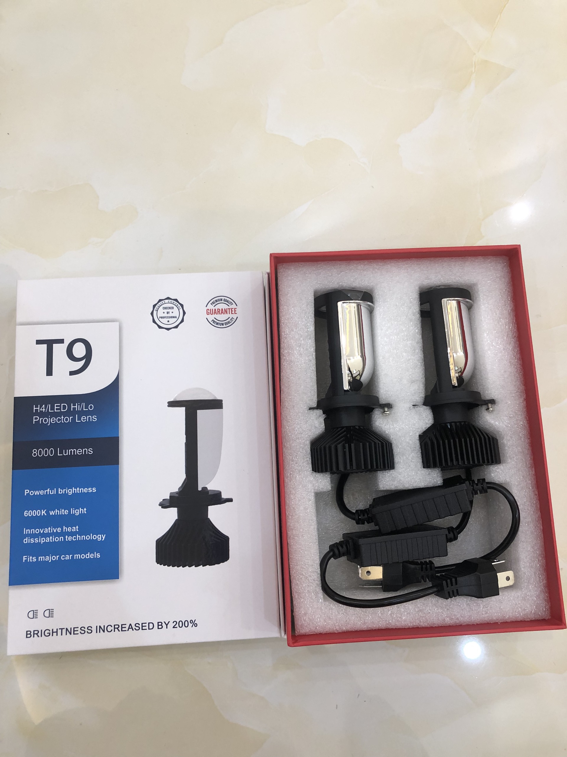 Đèn led bi cầu mini T9 bản cao cấp 2023 chân h4(1 đèn)