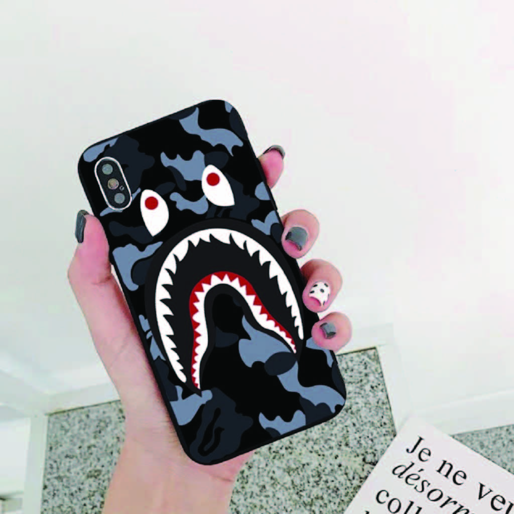 Ốp Lưng Iphone ⚡ Ốp Lưng Điện Thoại Iphone Bape Cá Mập ⚡ Full Các Dòng Iphone