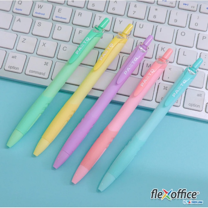 Bút gel 0.6mm màu pastel thiên long flexoffice pazto fo-gelb039/vn
