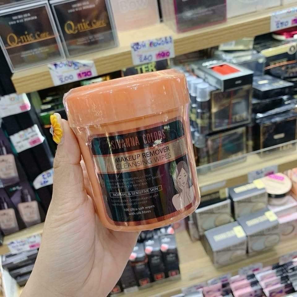 Khăn giấy tẩy trang Sivanna (100 miếng)