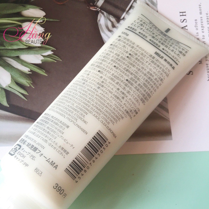 Sữa rửa mặt Muji Face Soap Moisture Nhật bản