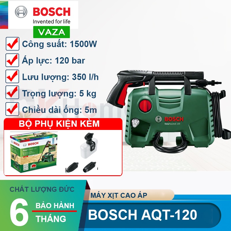 Máy xịt rửa cao áp Bosch AQT 120