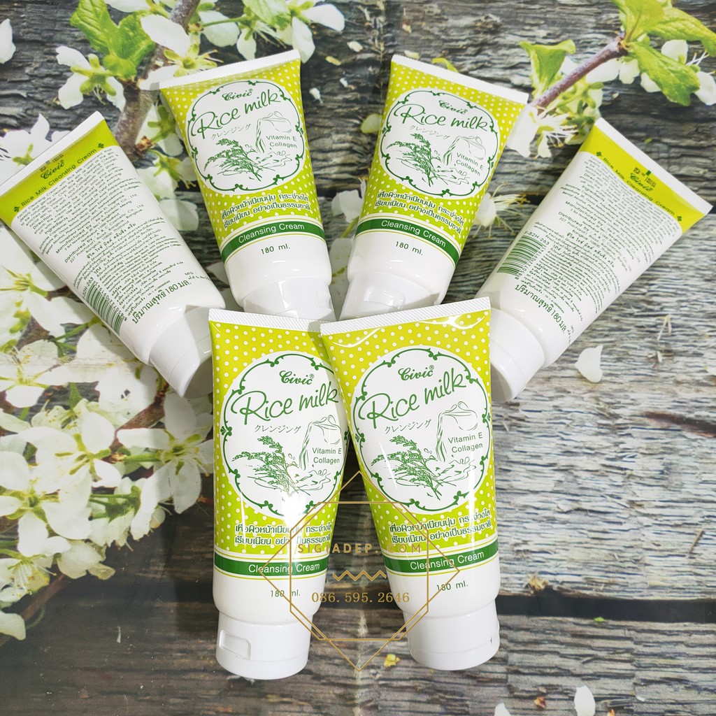 ( CHÍNH HÃNG ) Sữa rửa mặt gạo Civic Rice milk Thái Lan 180ml