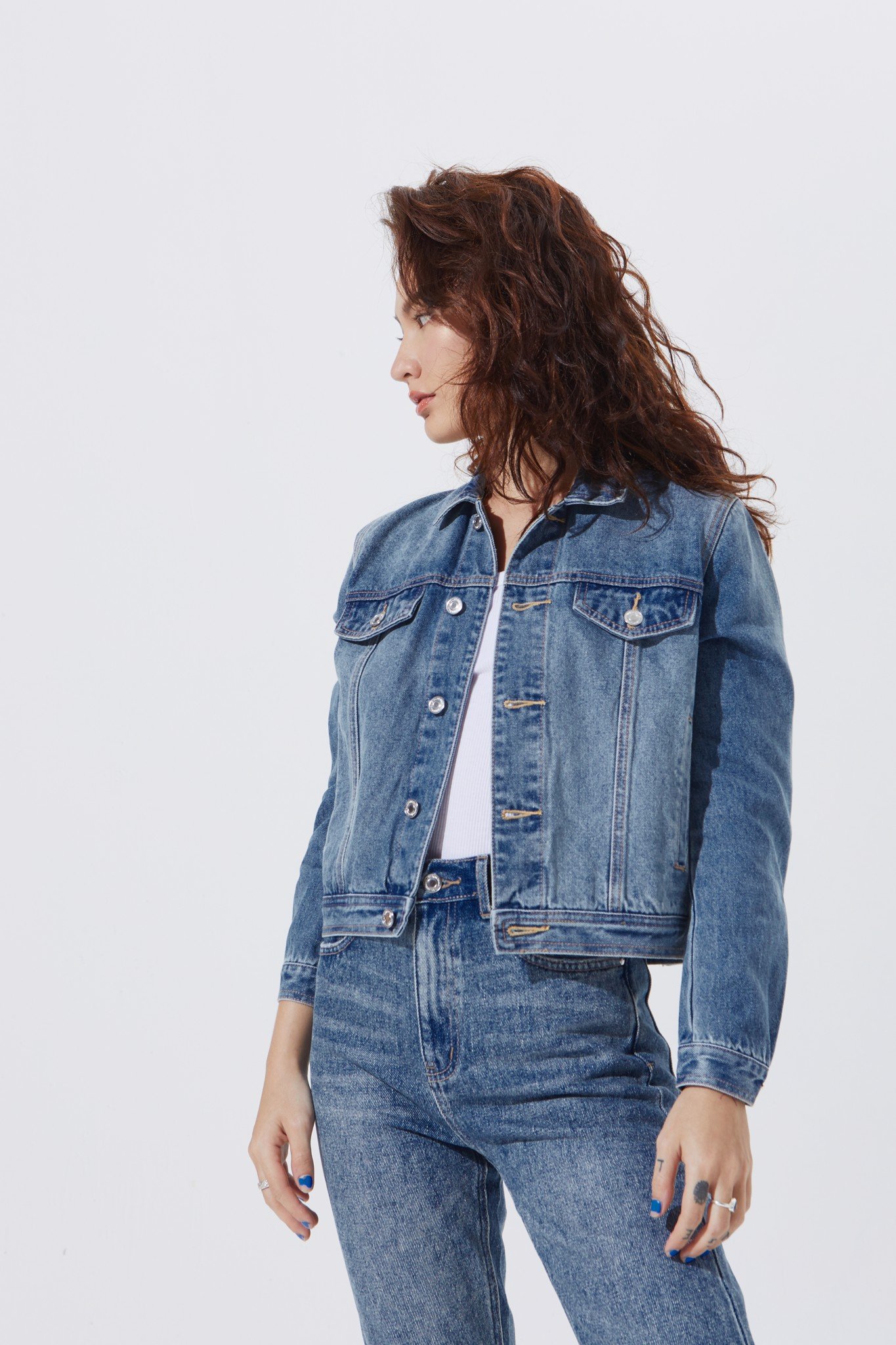 TheBlueTshirt - Blue Dream Jean Jacket - Áo Khoác Jean Xanh