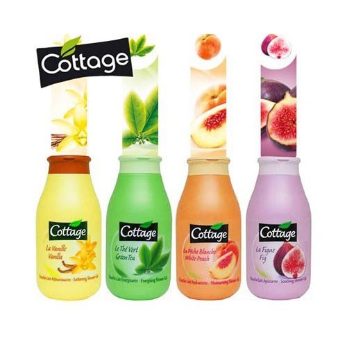 Set 4 Chai Sữa Tắm Mini Cottage (50ml/chai)