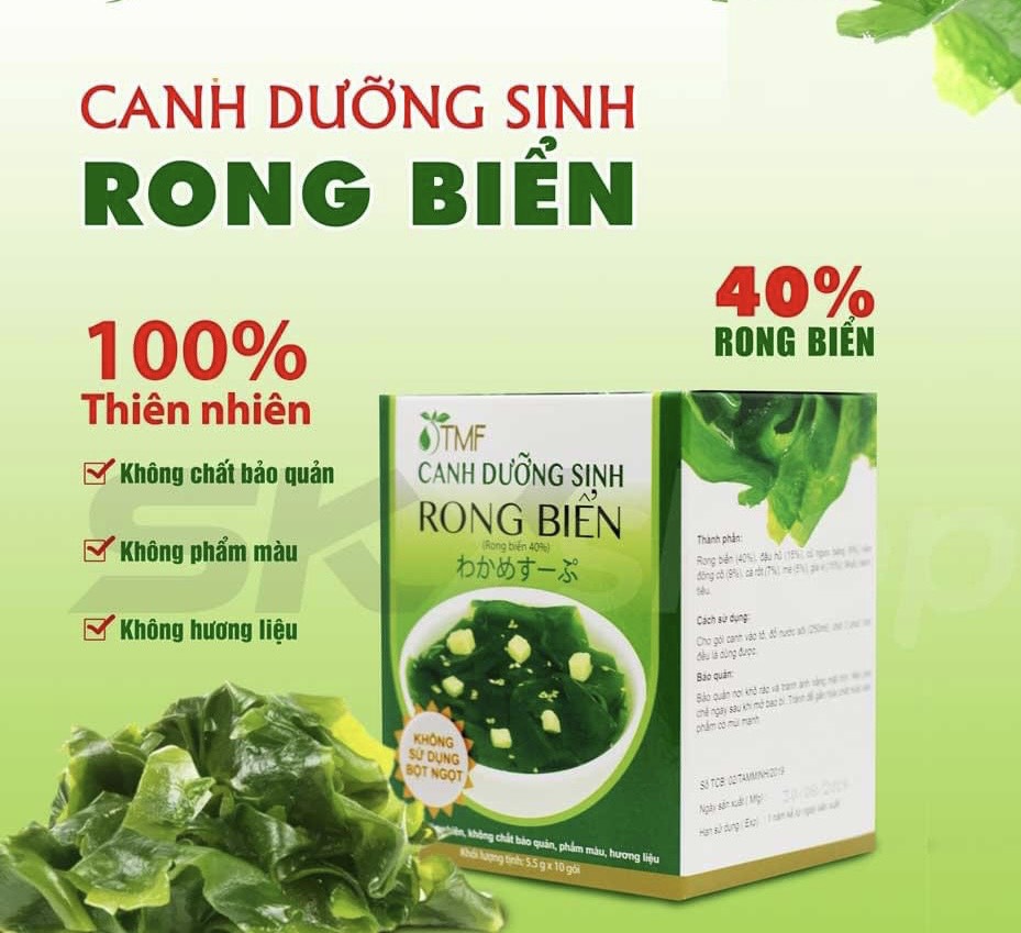 Canh dưỡng sinh rong biển