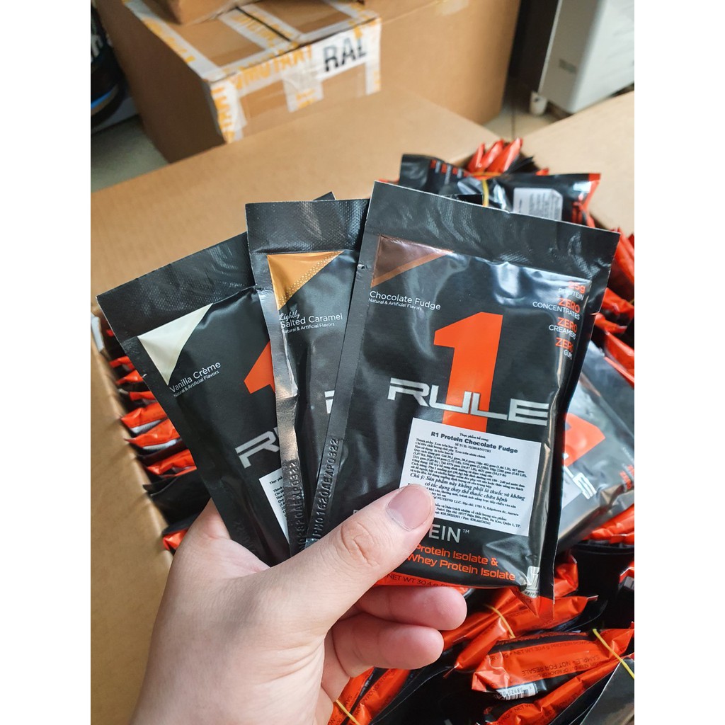 Sample rule 1 protein 1sv gói 1 lần whey rule 1 protein