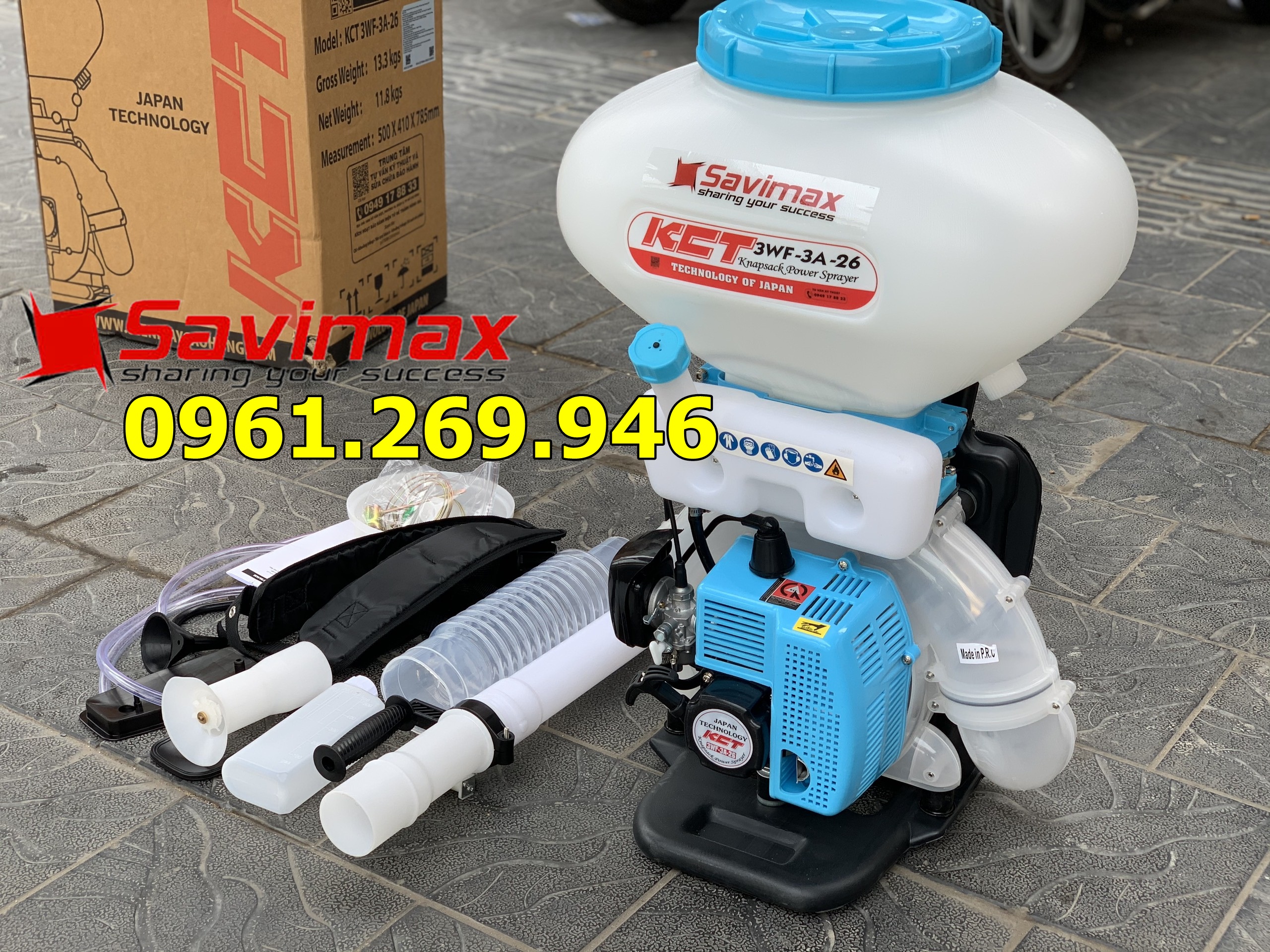 Máy phun thuốc trừ sâu xạ lúa KCT 3WF-3A-26