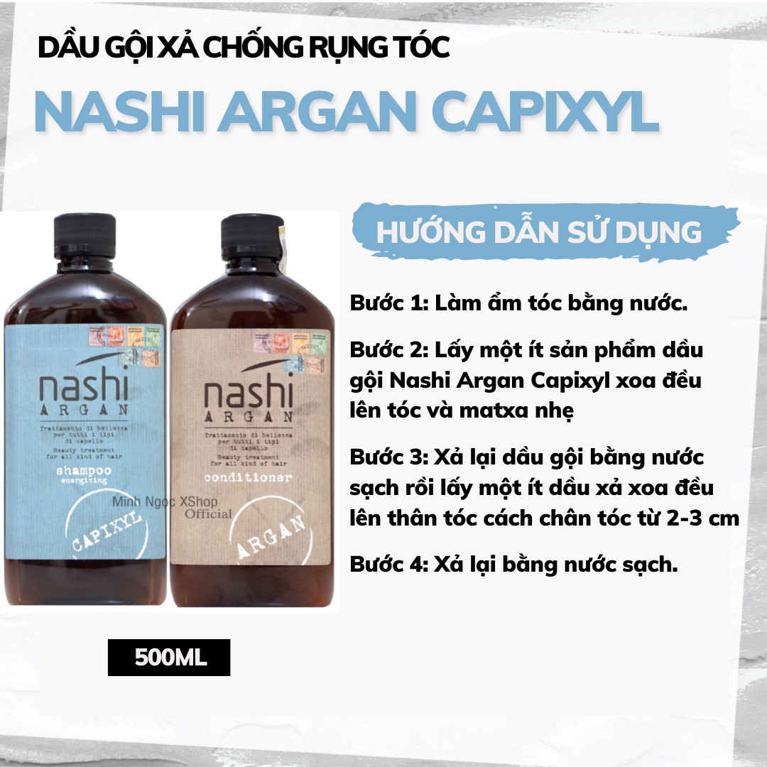 Dầu gội chống rụng tóc Nashi Argan Capixyl 500ML