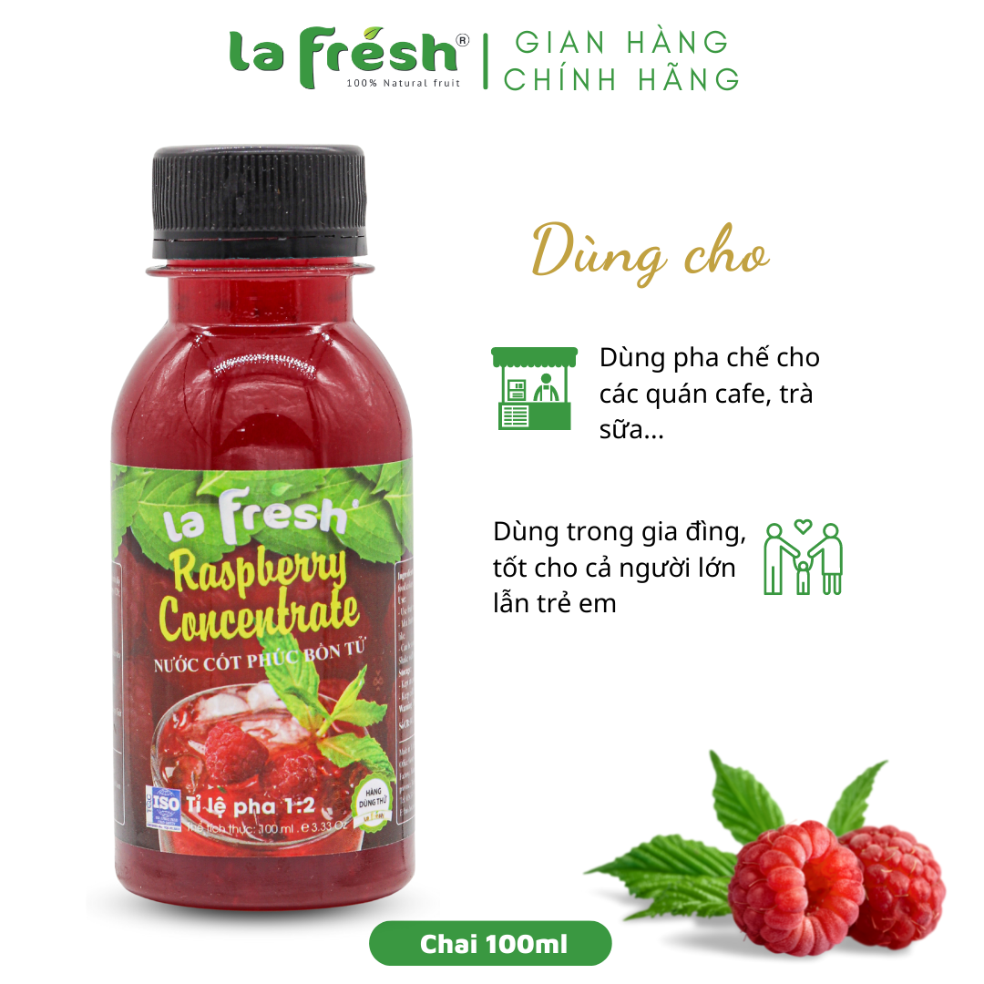 Nước cốt Phúc bồn tử Lafresh chai 100ml