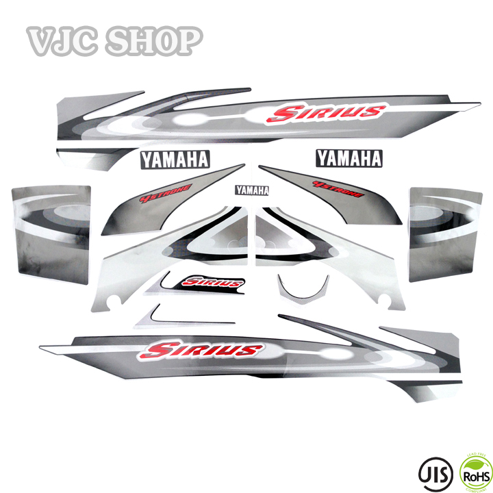 Bộ tem dán xe Sirius 2008 các màu lựa chọn cho decal xe máy
