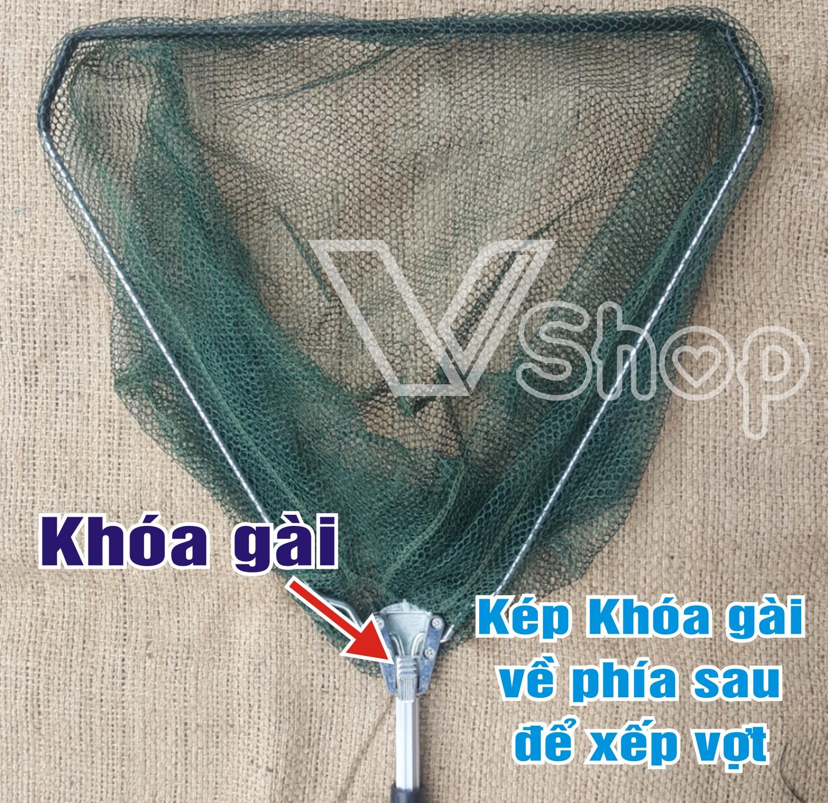 Vợt bắt cá, vợt câu cá, xếp gọn. phụ kiện đánh cá.