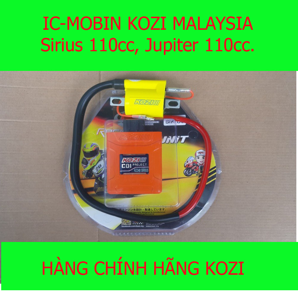 Combo IC và Moobin sườn độ Kozi cho xe máy Sirius 110cc, Jupiter 110cc