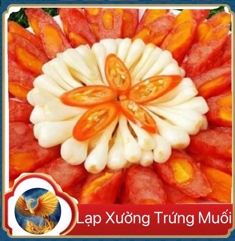 Lạp xưởng trứng muối cao cấp - vựa khô yến vy - 1kg/ 500gram