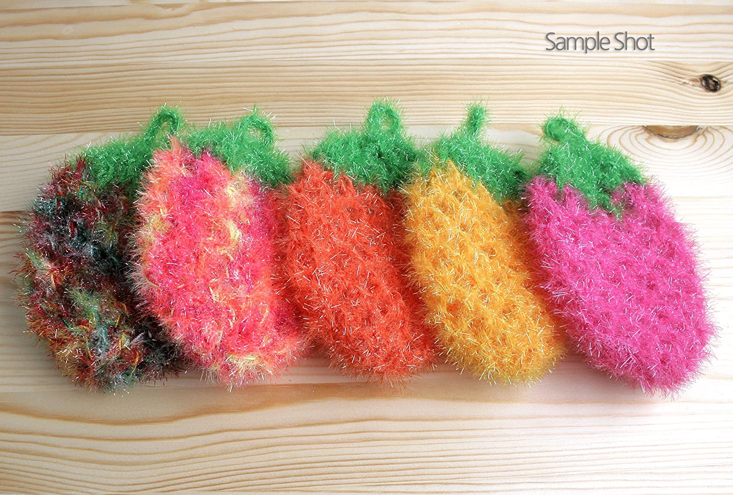 Rainbow Crochet Scrubbers Yarn 10 Skeins Assorted Colors Polyester