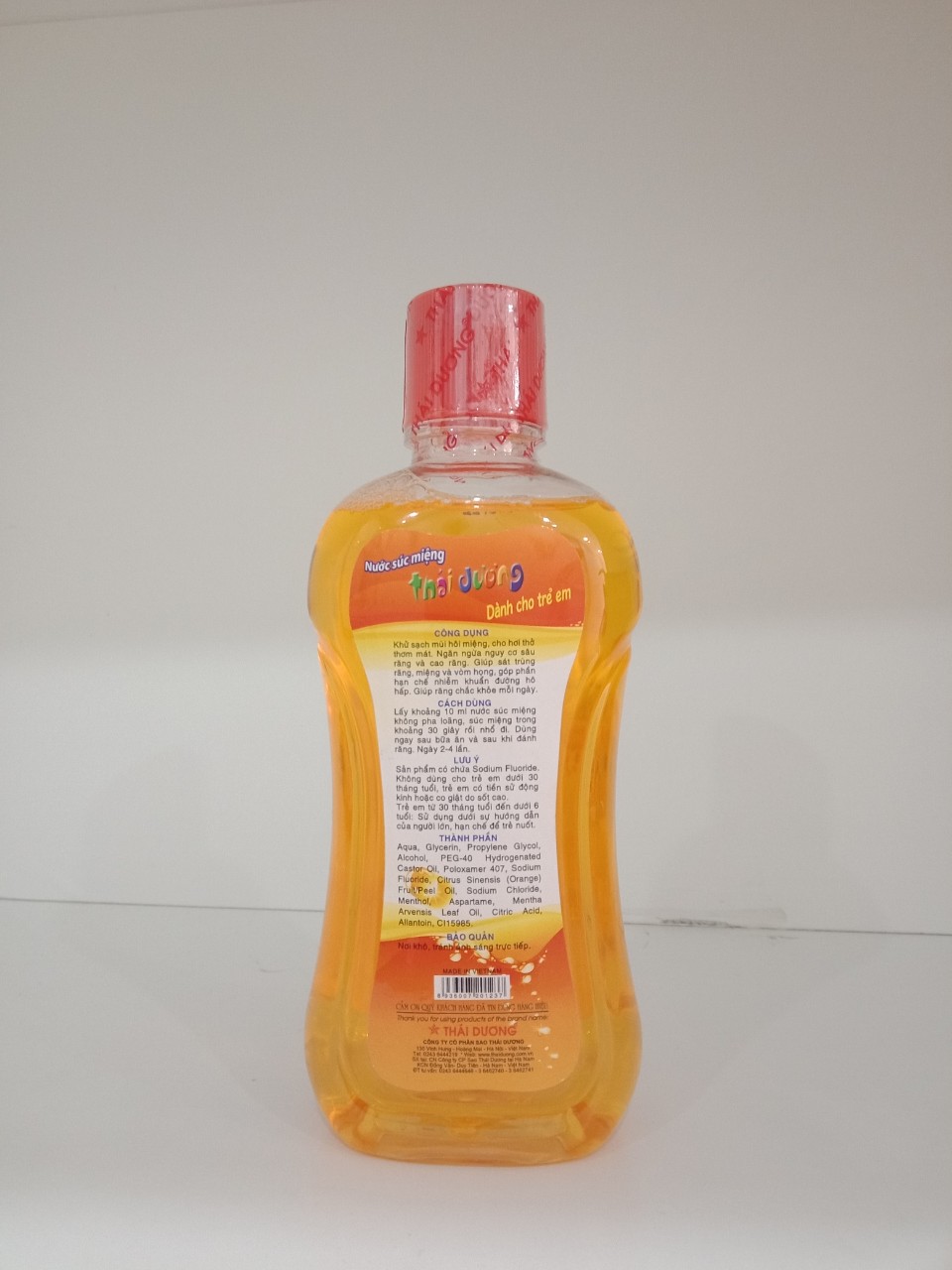 Nước súc miệng Thái Dương dành cho trẻ em 250ml