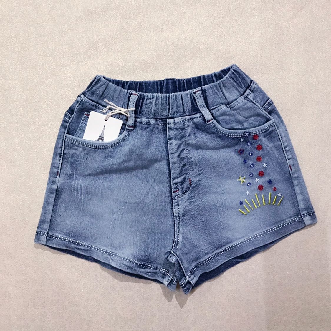 Quần short jean cho bé gái size đại