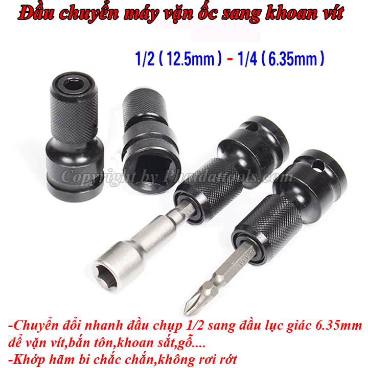Đầu chuyển chụp khẩu sang đầu vặn vít.