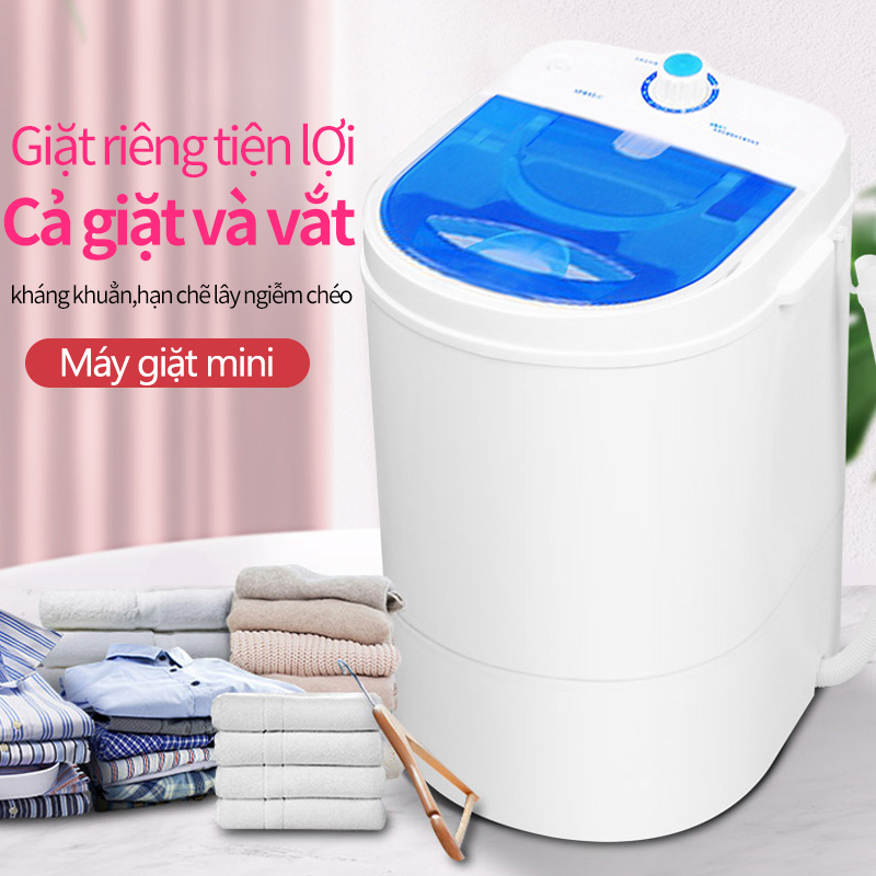 Máy giặt mini cao cấp Máy giặt vắt quần áo gia dụng mini Giá rẻ đặc biệt phù hợp dành cho học sinh sinh viên